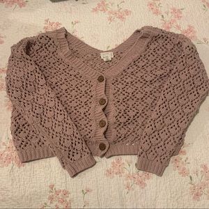 cropped cardigan